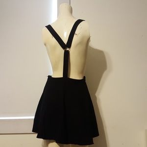 Black H&M skirt with suspenders